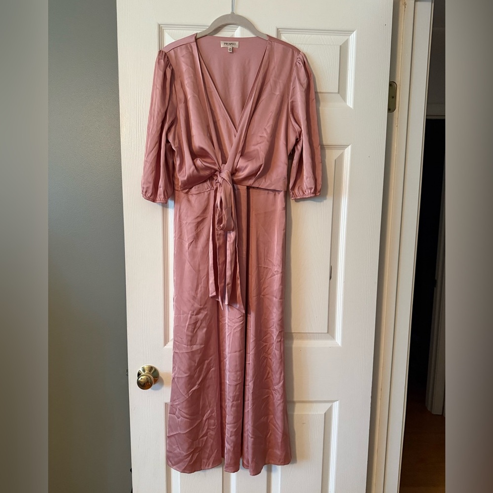 Elegant Blush Midi Dress